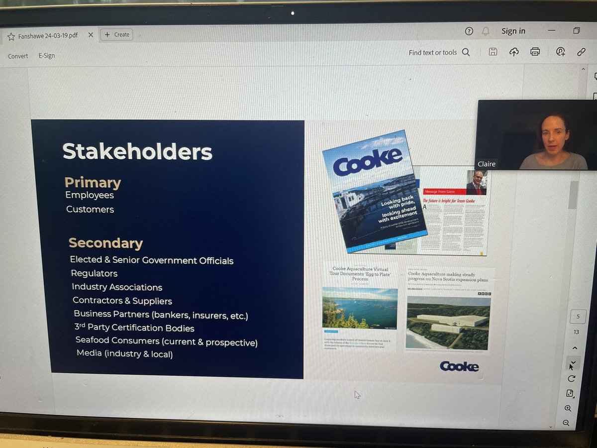Jane Antoniak (@keego1) on Twitter photo Thrilled to have <a href="/lclaireryan/">Claire Ryan</a>, <a href="/CPRSNational/">CPRS National</a> president and Director of Public Relations <a href="/cookeseafood/">Cooke Inc.</a> as our guest speaker <a href="/FanshaweCollege/">fanshawecollege</a> post grad program in corporate communications and public relations. She’s helping us understand government relations & social license. 👍 Thrilled to have <a href="/lclaireryan/">Claire Ryan</a>, <a href="/CPRSNational/">CPRS National</a> president and Director of Public Relations <a href="/cookeseafood/">Cooke Inc.</a> as our guest speaker <a href="/FanshaweCollege/">fanshawecollege</a> post grad program in corporate communications and public relations. She’s helping us understand government relations & social license. 👍