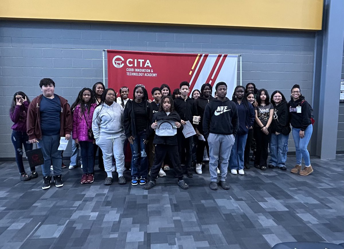 Thanks @cita_ccsd for giving us a tour of your school today. My 7th graders learned a lot from your staff & students. They couldn’t stop talking about it! @Rockey_And @GarrettMSGators