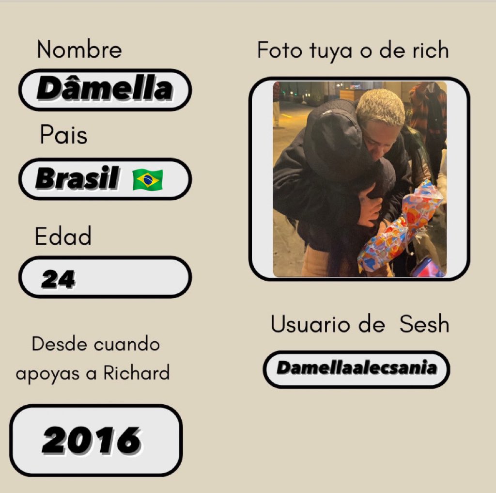 avelezsantana's tweet photo. Muy feliz de poder formar parte de tu nueva etapa, mi Rich. Gracias por todo y que sepas que siempre estaré a tu lado para apoyarte.

#RichxSesh
#RichIsComing 
@RichardCamxofc @yoitsrich22 https://t.co/1ABIFSdYi3