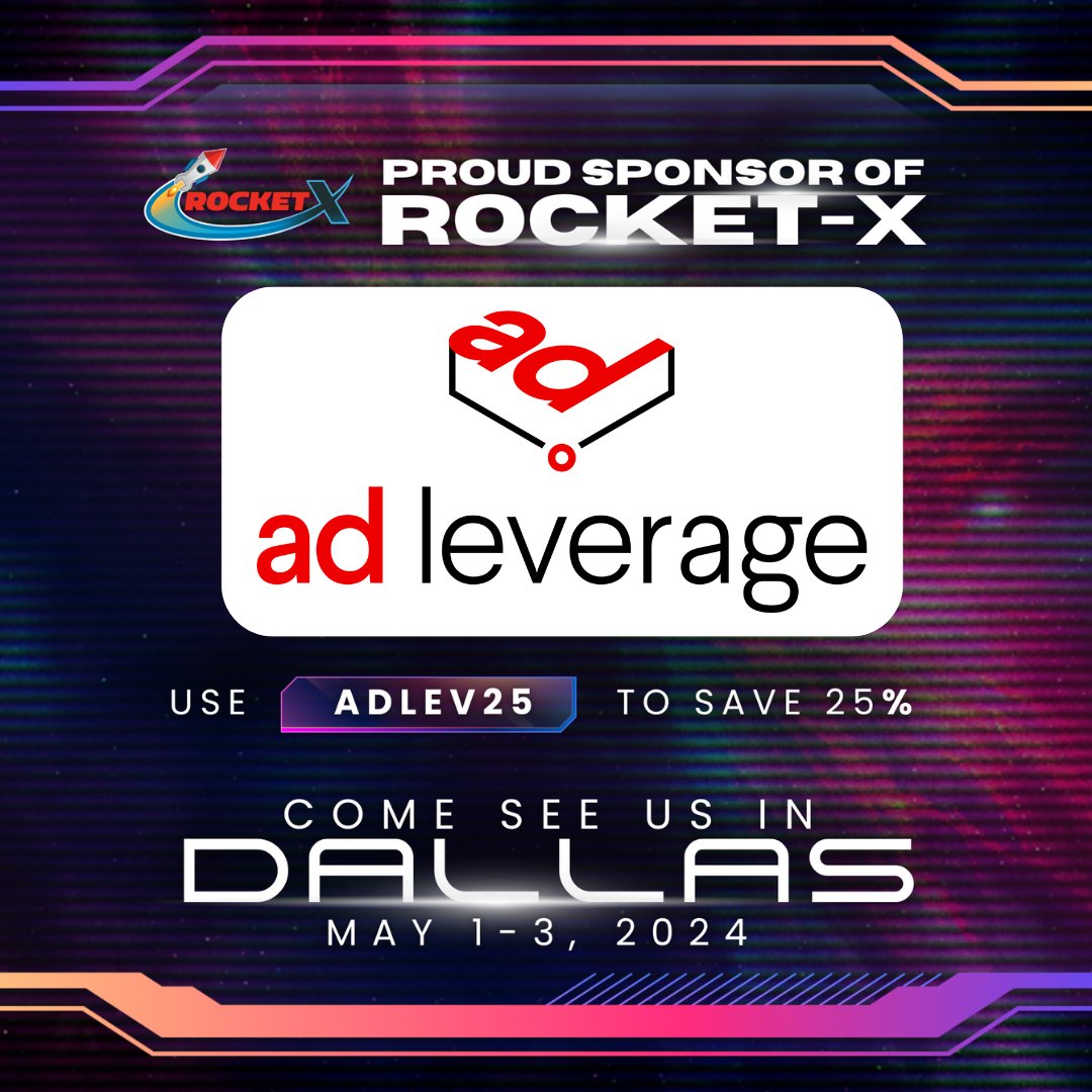adleveragetv's tweet photo. Did you miss us at EPIC2024? Catch us at Rocket-X in Dallas, Texas on May 1st-3rd! Follow the link in our bio to purchase your tickets today with code ADLEV25 to save 25%!

#networking #rocketx #dallas #marketingforhomeservices #marketingmastery https://t.co/ZfjVR5zDTI