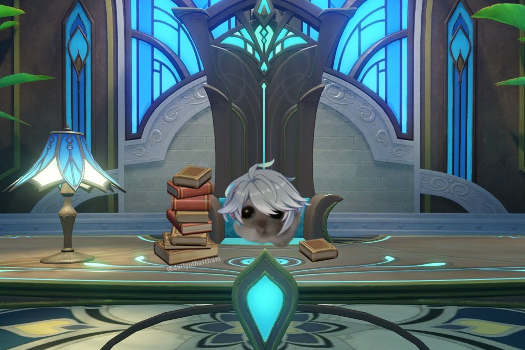 dailyalhaitham's tweet photo. "thanks for defeating azar, you are now the most qualified person for grand sage" https://t.co/aYJYaNwbWW