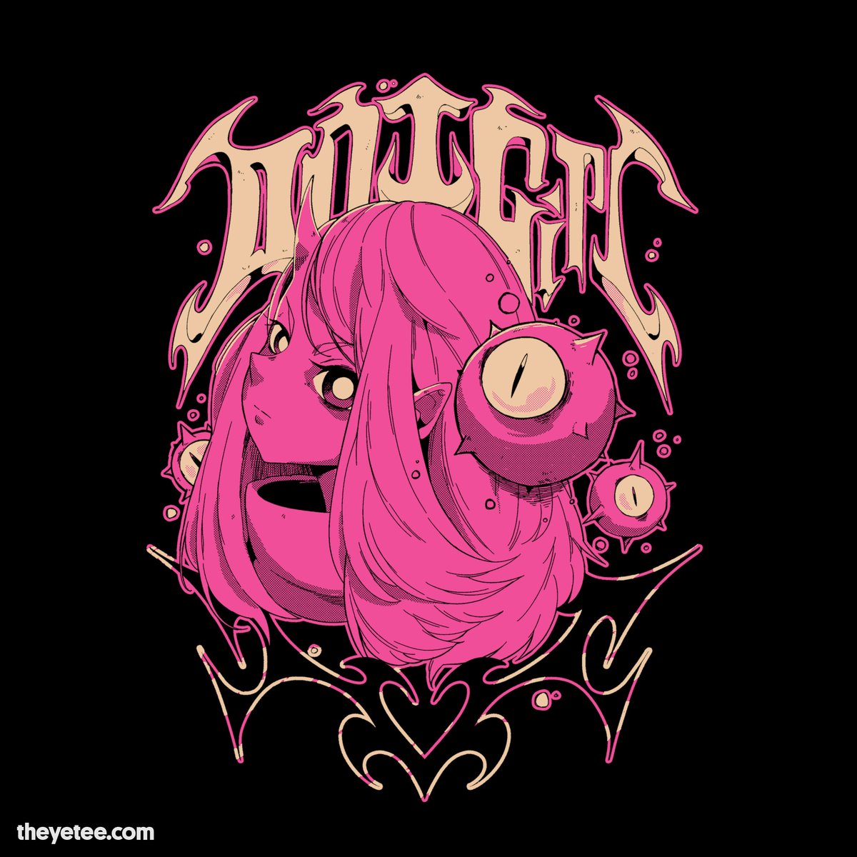 「Beware her piercing gaze! Designed by  #」|The Yetee 🌈のイラスト