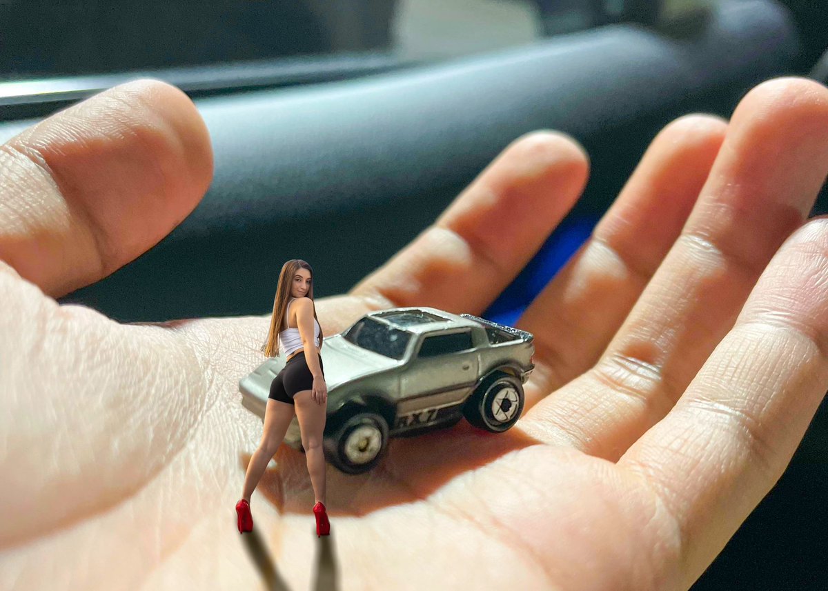 bobascher1's tweet photo. @thesamikay had the shrink ray turned up a little too high for this modeling job!
#cargirls #micromachine #cars #carmodel #modelcar #highheels #shrunk https://t.co/rj9GbdnuH9