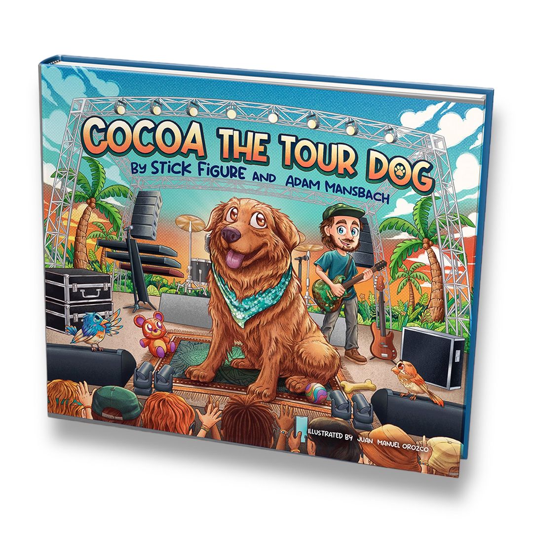 StickFigureDub's tweet image. Excited to present “Cocoa the Tour Dog,” an illustrated children’s book we’ve been working on for the past year. 

The book drops on June 4th, and is available now for pre-order everywhere books are sold! stickfigurestore.com 🐾