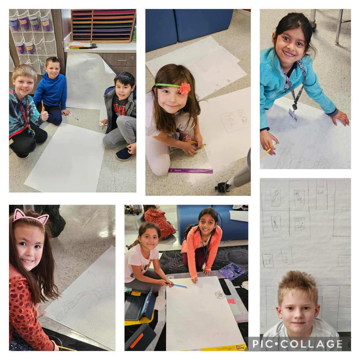 MrsLenardGunn's tweet image. 3rd graders @Wellington_Elem working on the planning stage of their board games. @LISD_GT #engineeringanddesign