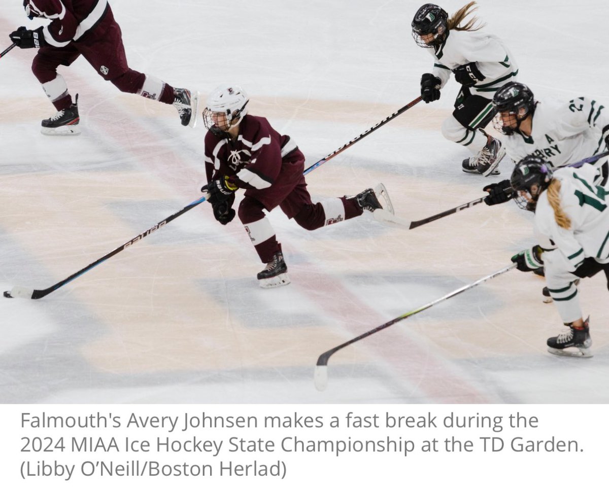 What an incredible senior year <a href="/JohnsenAvery/">Avery Johnsen</a>! 46 points (25G 21A) 🏒🥅 Senior Captain, League All Star, Cape &amp; Islands All Scholastic, ‘23 Boston Herald All Scholastic, MSHCA/HNIB Senior All Star! Not bad for a D1 field hockey commit! <a href="/AppFieldHockey/">App State Field Hockey</a> 
🔜 All Star Game on Sunday🏒