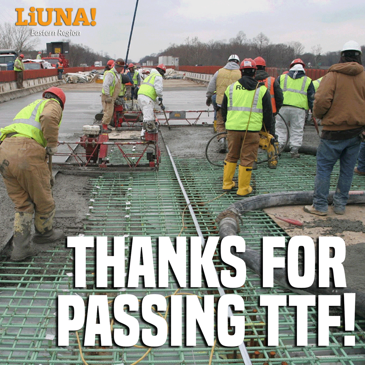 🌁 From maintaining our #infrastructure, to increasing municipal local aid, to building @LIUNA members' careers, the #TTF powers @njgov's economy.

Thx for voting YES:
Asm. Conaway
@SpeakerCoughlin
@JoeDanielsen17
Asm. DeAngelo
@CPDePhillips
@DonlonPeterpaul
@AswDrulis
Asm. Egan