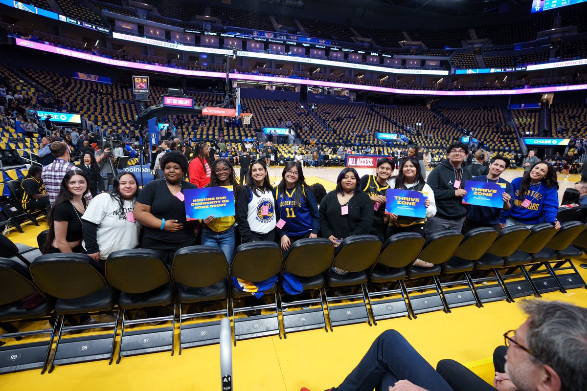 Warriors In The Community (@dubscommunity) on Twitter photo The Warriors welcomed <a href="/BGCP/">Boys & Girls Clubs of the Peninsula</a> to Chase Center!
Boys & Girls Club of the Peninsula exists to empower youth in its community with equitable access to opportunities to thrive🙌
Thrive Zone II <a href="/kpthrive/">Thrive with KP</a> The Warriors welcomed <a href="/BGCP/">Boys & Girls Clubs of the Peninsula</a> to Chase Center!
Boys & Girls Club of the Peninsula exists to empower youth in its community with equitable access to opportunities to thrive🙌
Thrive Zone II <a href="/kpthrive/">Thrive with KP</a>