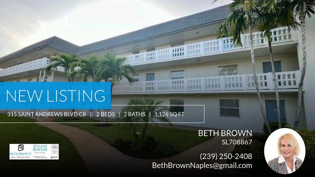 📍 New Listing 📍 Take a look at this fantastic new property that just hit the market located at 315 Saint Andrews Blvd C8 in Naples. Reach out here or at (239) 250-2408 for more information Beth Brown William Raveis Realty Cell:... homeforsale.at/315_SAINT_ANDR…