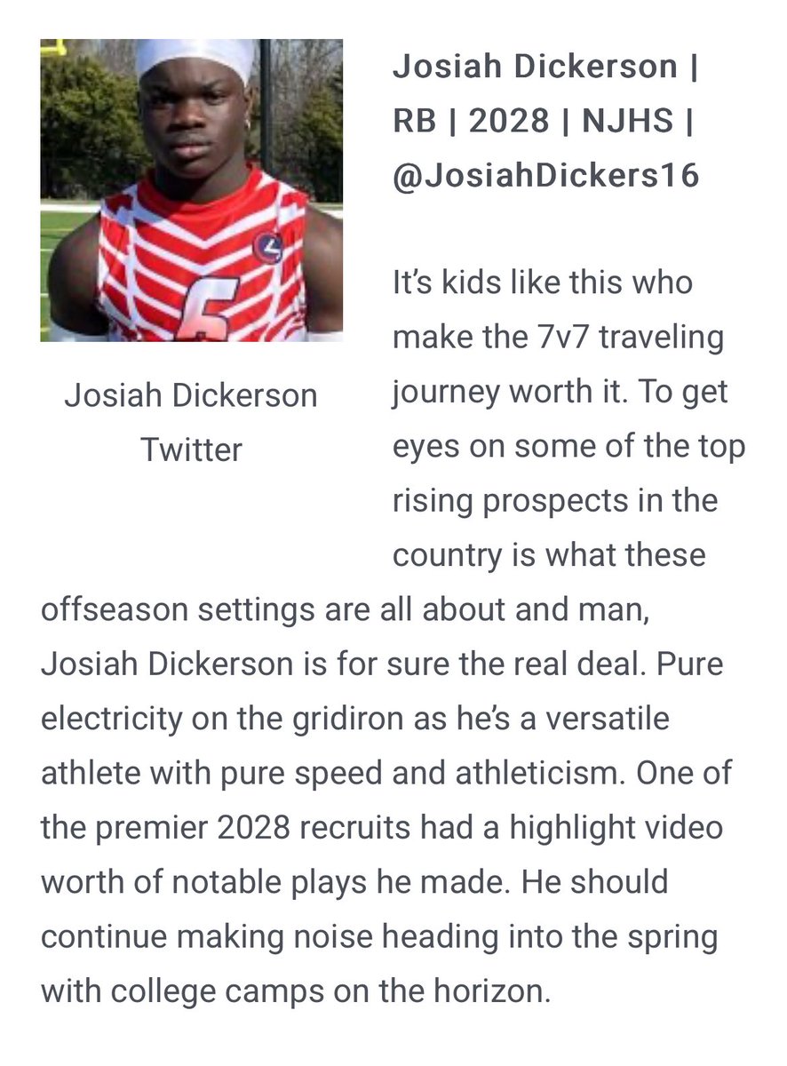 Appreciate the recognition @THEPLATFORMDR. The grind doesn’t stop💪🏾 @DR_SPORTZ @Marchen44 @C4SportOklahoma @seancooper_C4 @Bdrumm_Rivals @ParkerThune @CoachVenables @bradodom