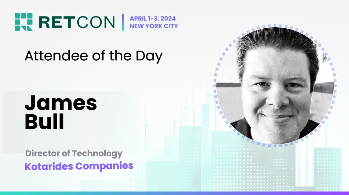 Meet our Attendee of the Day! An innovation he is working on is an enterprise-class Business Intelligence platform that'll replace static reports with interactive dashboards, alerts, diagnostic analyses &amp; AI-powered recommendations. Apply for a free pass: retconference.com/usa/applicatio…