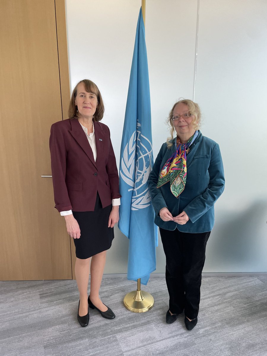 It was a pleasure to meet today with Tatiana ⁦@UN_Valovaya⁩, DG of ⁦@UNGeneva⁩. We discussed our long running collaboration on the ⁦@SDGLab⁩ as well as IISD’s progress in developing #BeyondGDP measures.