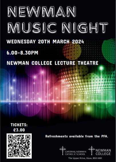 There are still a few tickets left for our concert so do please come and join our musical celebration of our school's talent.