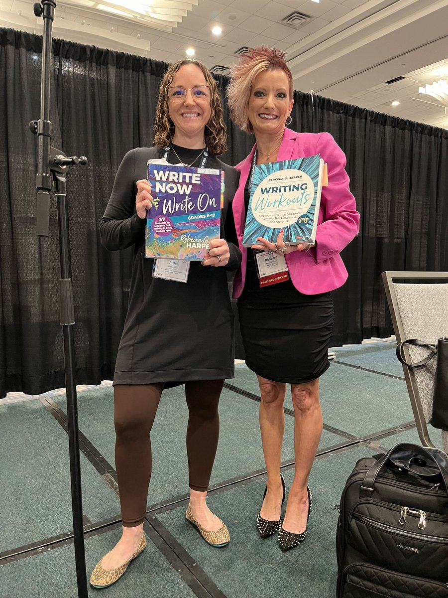 LOVE hearing from <a href="/DrHarperwrites/">Dr. Rebecca G. Harper</a> who reminds us there’s room for FUN in writing &amp; our stories are important🎉 <a href="/VSLAToday/">Virginia State Literacy Association</a>
