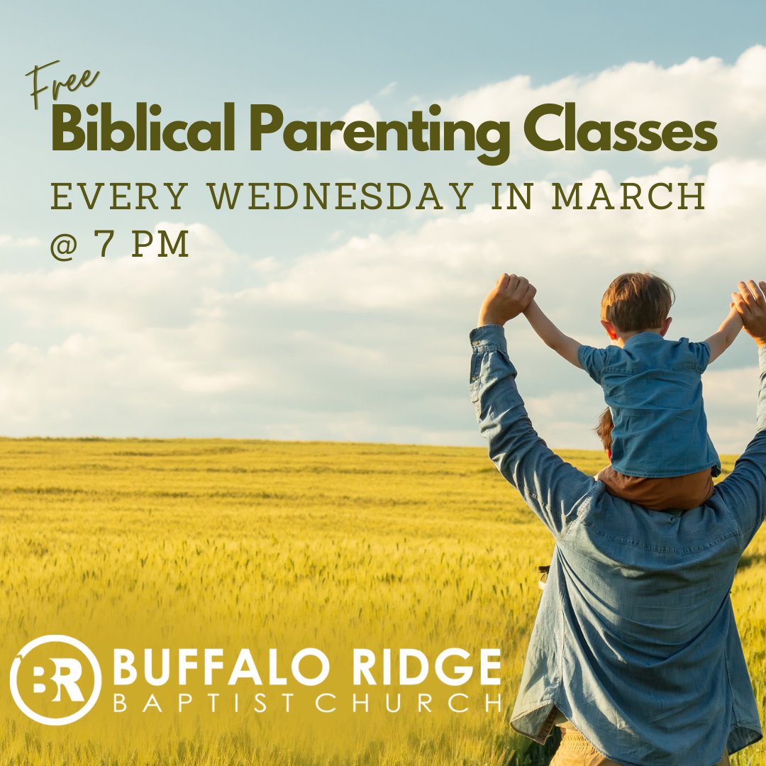 Are you seeking guidance and wisdom in raising your children according to biblical principles? Pastor John Herdman and his wife Amy invite you to a special parenting event. Join us for a FREE Biblical Parenting Class each Wednesday in March at 7 PM in the chapel at BRBC.