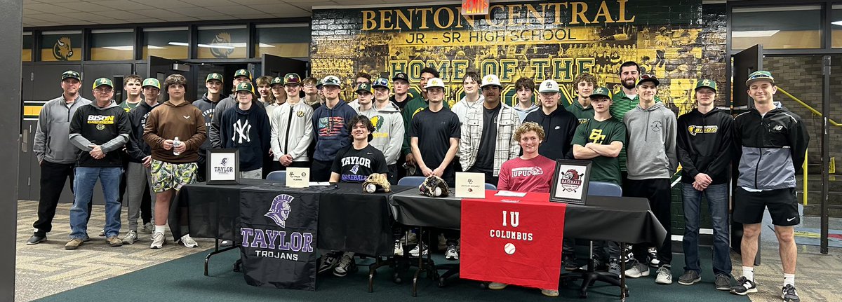 Congratulations to Baylon Holmes on signing to play baseball at @iupucbsb 

#BisonBoys X <a href="/BC_BisonAD/">Benton Central Athletics</a>