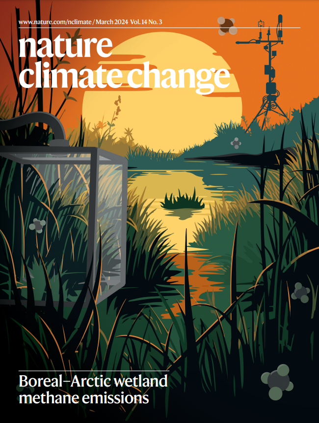 Read the March issue of Nature Climate Change nature.com/nclimate/volum… cover: Boreal–Arctic wetland methane emissions modulated by warming and vegetation activity by @KunxiaojiaYuan et al