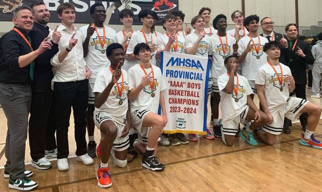 MBSeniorBoysBB's tweet photo. "AAAA" Provincials @basketballmb 

MVP
#8 Chris Piotrowski (VMC)

All-Stars
#4 Jeremiah Ige (VMC)
#5 Taven Vigilance (Oak Park)
#5 Inderjeet Brar (St. Paul's)
#7 Kismayo de Michael (Dakota)
#13 Adrian Ortega-Pelegrin (Oak Park)

Players Choice
#14 Blake Penner (Dakota)

Great job to all teams this season.