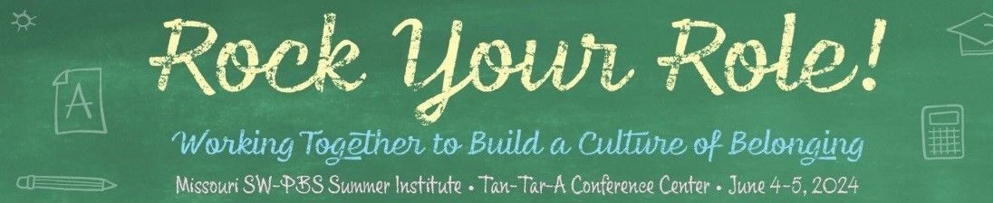 Registration is now open for the Missouri SW-PBS Summer Institute at Tan-Tar-A June 4th &amp; 5th! For more or information or to register, visit the link below.

buff.ly/3IFCxQs