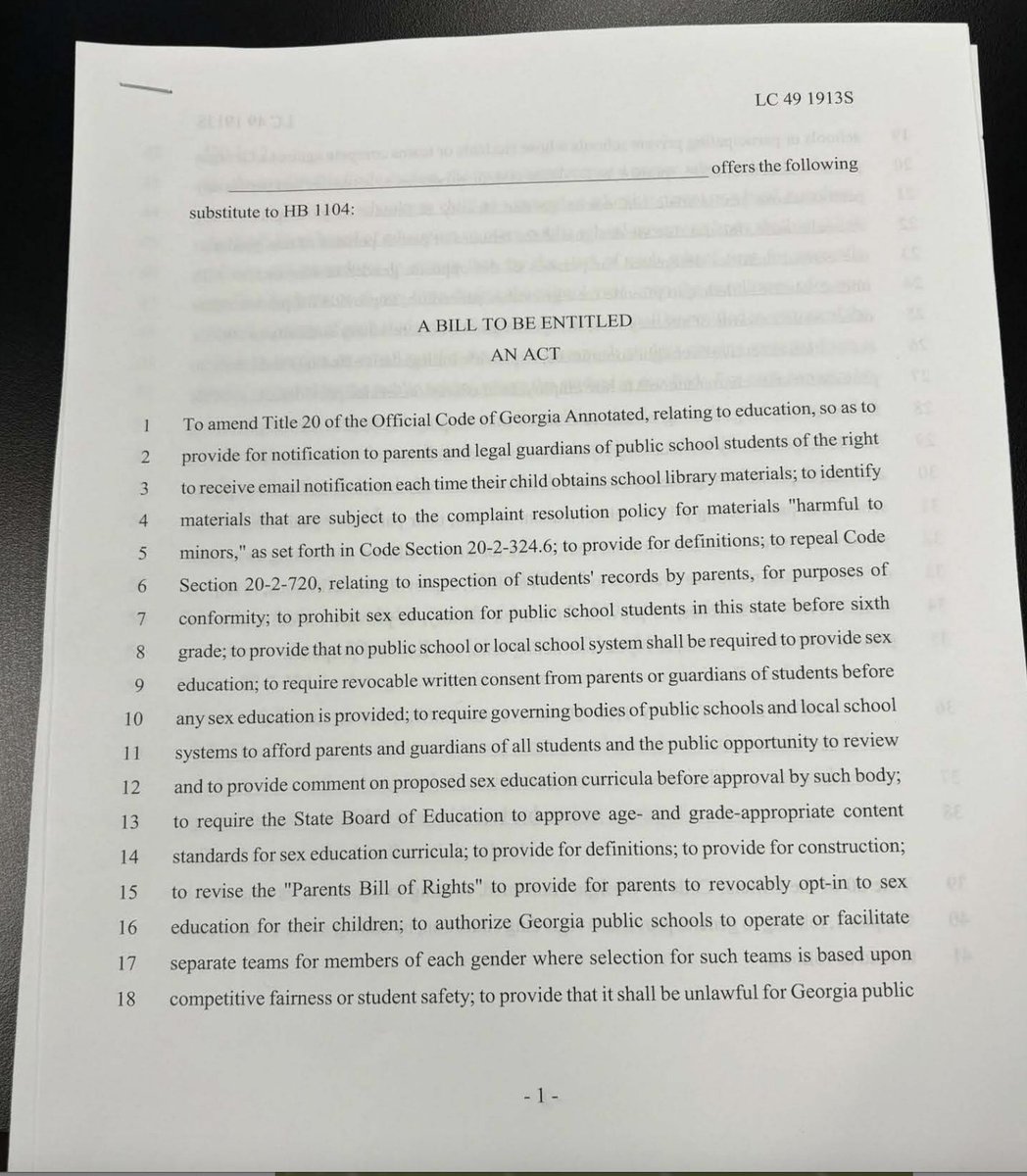 ErinInTheMorn's tweet image. Several anti-trans bills that had previously died in the Georgia Legislature after failing to pass crossover day were just amended onto a single bill.

It had appeared that Georgia had defeated virtually all of their anti-trans bills.

GA Equality is calling for protests Mar 21.
