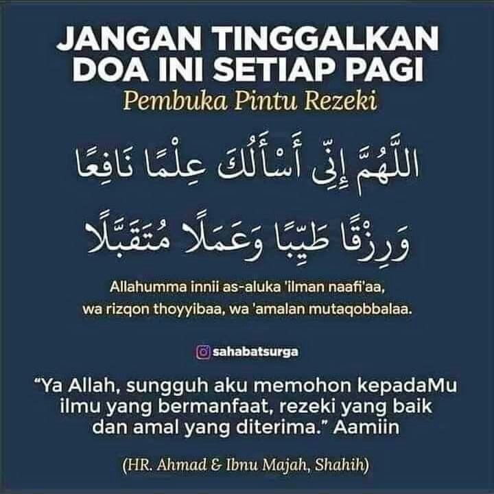 Jangan tinggalkan doa ini setiap pagi🤲