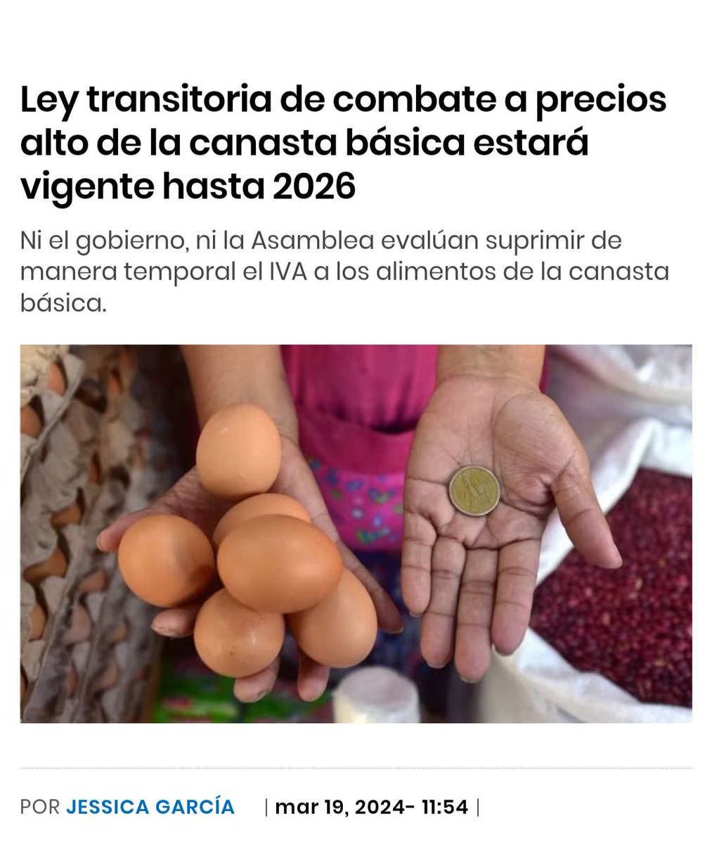 ClaudiaOrtizSV's tweet photo. Ante la crisis agropecuaria y alimentaria, necesitamos soluciones, no parches

🔴 Voté en contra del remedo de solución oficialista: quitar impuestos de importación

Necesitamos una política nacional agropecuaria para recuperar la capacidad de producir nuestros alimentos👨‍🌾🌽 https://t.co/r6Uin4mGR4