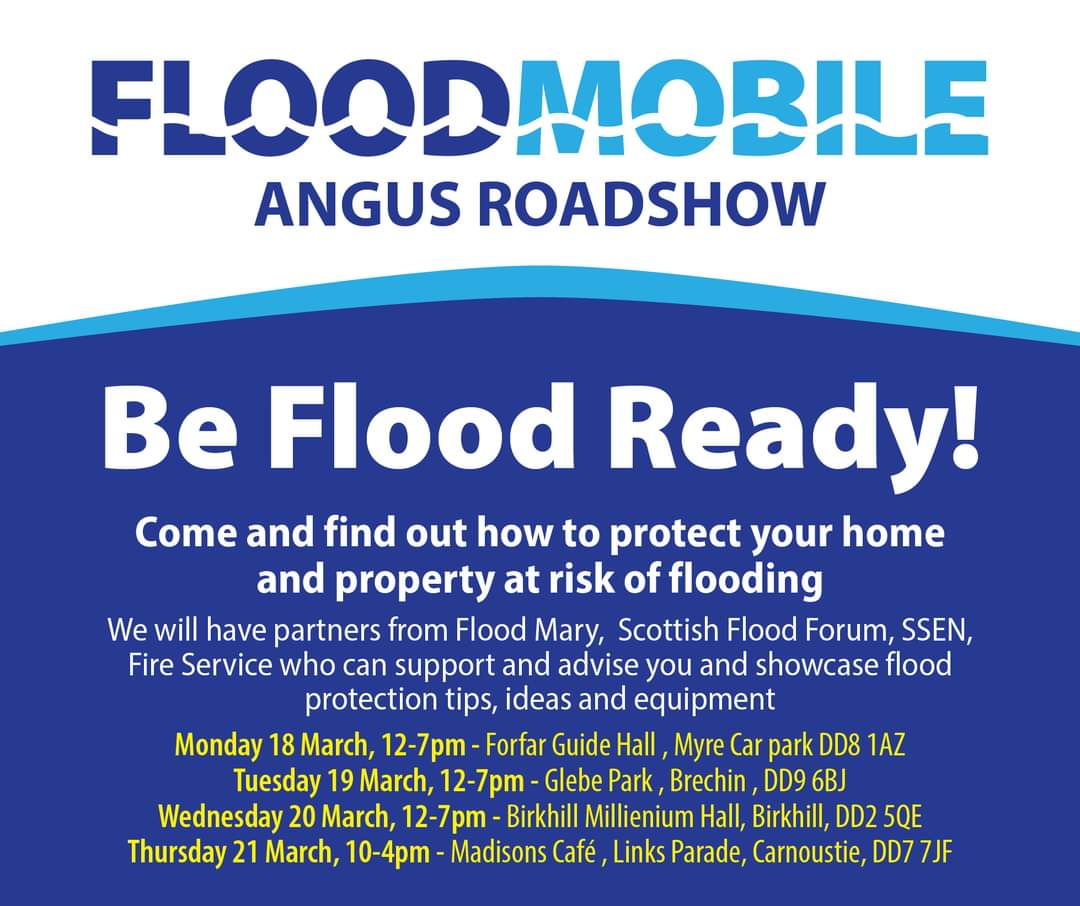 Another busy day on the Floodmobile talking to residents of #Brechin who were #Flooded in #stormbabet 
Such deep floods. 
It really is time for insurance professionals to up their game & also treat people as individuals & not policy numbers!
Time now to pull your fingers out!