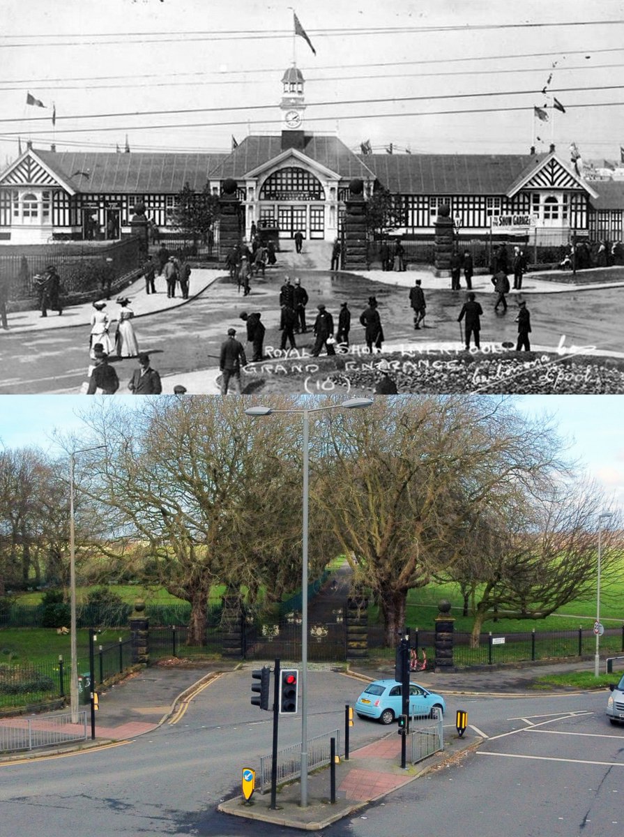 Grant Avenue, Wavertree, 1910 and 2024 With the main building now completed for the Royal Show, apparently