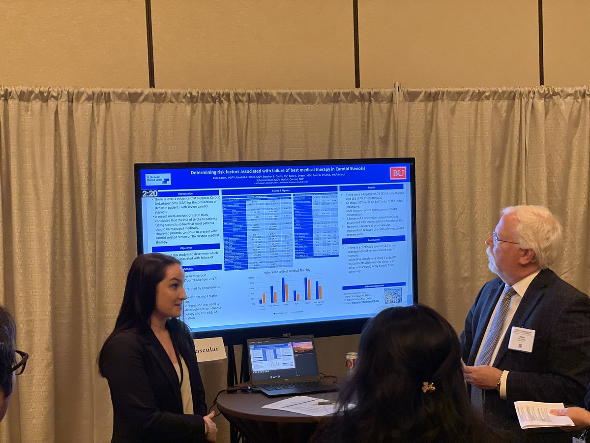 BIDMCVascular's tweet photo. Excellent presentations by BIDMC vascular resident Winona Wu, researcher @ElisaCaron6, and future residents @ye_rim_park and @YadavalliDivya at the #SCVS2024 Karmody Poster Competition! @BidmcCvi @BIDMCSurgery @SCVS1969 https://t.co/fUHnjEJvRy