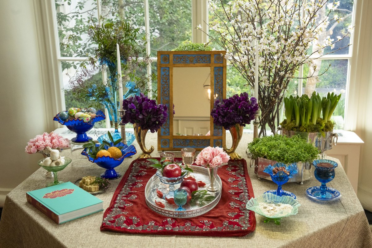 WhiteHouse46's tweet image. The Biden-Harris Administration sends our best wishes to everyone celebrating Nowruz across the U.S. and around the world. As we mark the start of Spring, the Haft-Sin table at the White House is decorated to reflect the potential and promise of the new year.