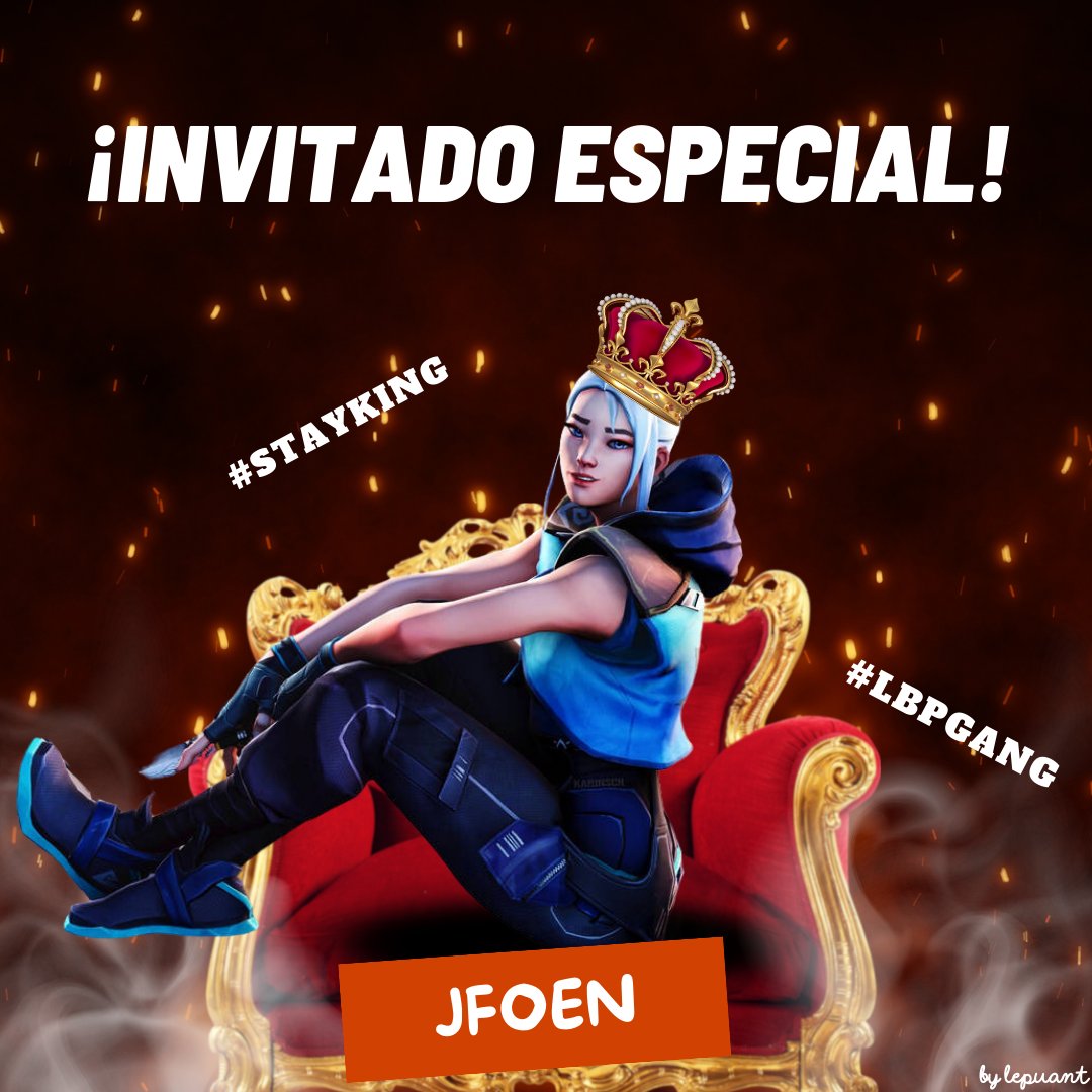 Lbp_gang's tweet image. Se acabo la espera, presentamos a nuestro invitado especial que nos acompañara en este torneo para demostrar todo el talento del valorant en la costa caribe.
Bienvenido @jfoenfps
