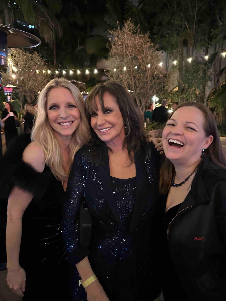 At our 50th @yrinsider anniversary party with @LauraleeB4real and @TrishaCast. we have been laughing together for the past 38 years!