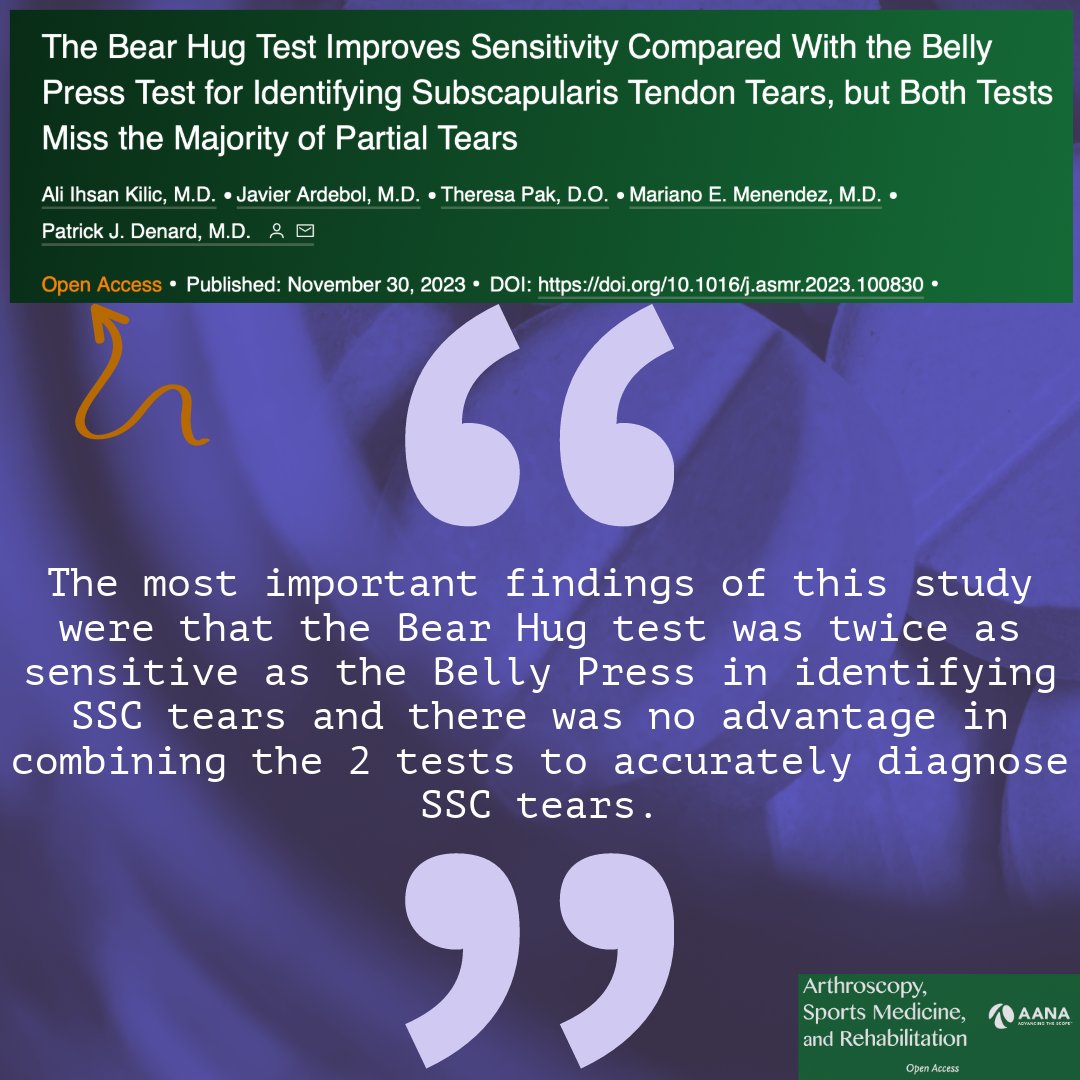 Arthroscopy Journal tweet media