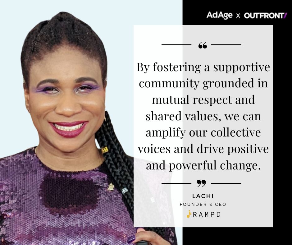 .@lachimusic, Founder & CEO, @rampdup, shares her approach to cultivating a diverse & supportive community of visionaries. We've partnered with @adage to celebrate #WomensHistoryMonth with a series of personal essays from Ad Age's Leading Women: bit.ly/3IHUsGj