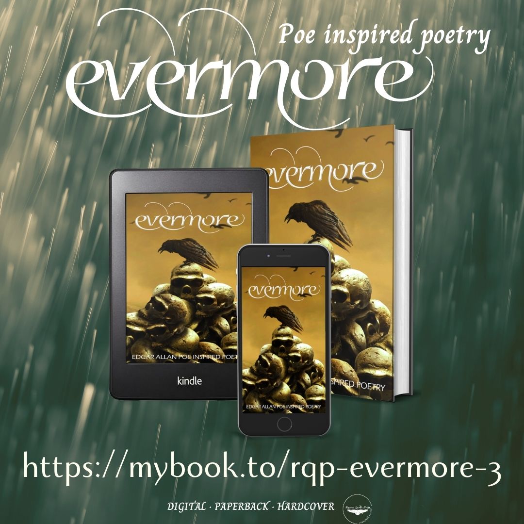 EVERMORE 3 🖤💀 Poe inspired poetry  books2read.com/TRQP-Evermore-3 #poetrycommunity #readingcommunity #poems #poetry #darkpoetry #gothicpoetry #edgarallanpoe #eapoe #poetryanthology #poetrybook #bookblogger #bookpromo #tbrpile #ravensquothpress #theravensquoth