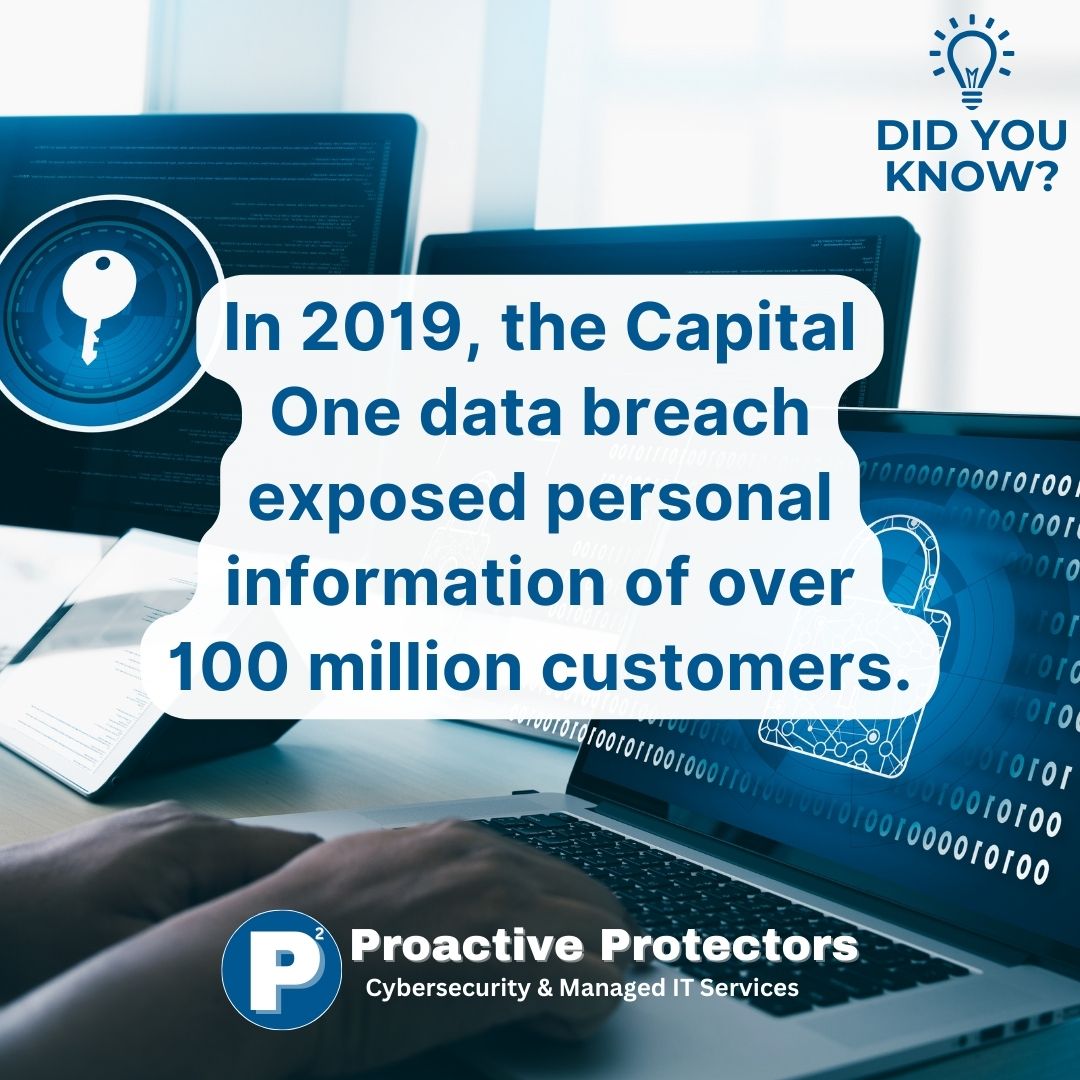 P2_Cyber's tweet image. Capital One breach 2019: A massive data exposure. #DataBreach #P2 #ProactiveProtectors #Cybersecurity #TechBizCEO