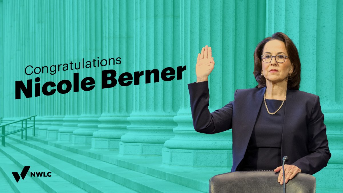 CONFIRMED: ✅ 

Civil rights champion Nicole Berner has been confirmed to serve on the Fourth Circuit—becoming the first openly LGBTQ person to do so. #CourtsMatter