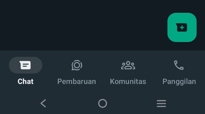 Tampilan whatsapp setelah update

Msh penyesuaian mata sih ini