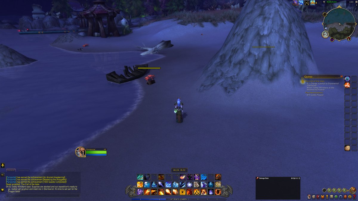I faction changed my character and made her a night elf and because darnassus doesn't exist they spawned me on the beaches of Darkshore instead of just defaulting to SW... lol @Warcraft