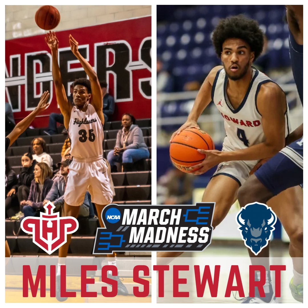 Good luck to @LHPSalumni Miles Stewart @mcstew35 (c/o 2021) & @HUMensBB in their NCAA Tournament game tonight! ⚔️🏀🦬🏀
