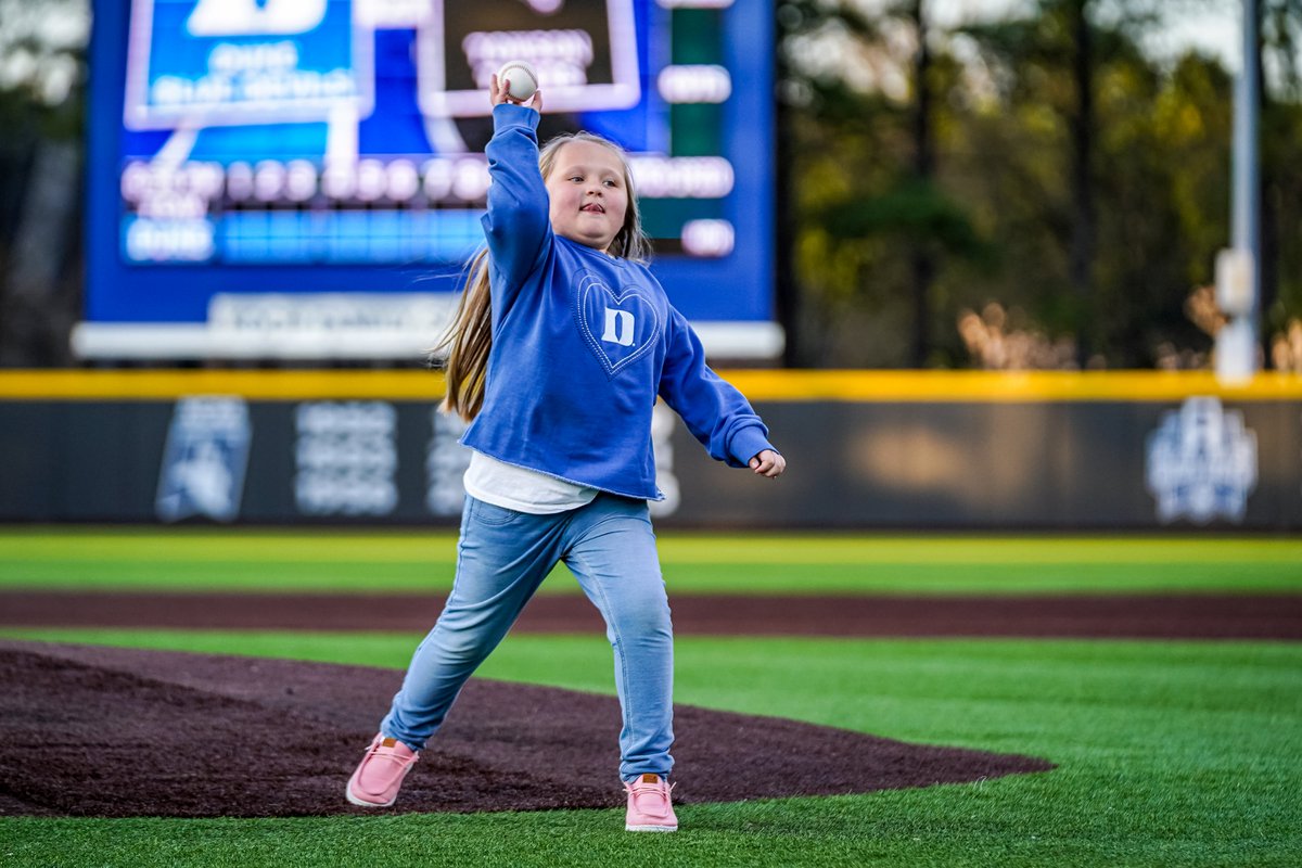 Play ball! ⚾️ We had two perfect first pitches tonight!