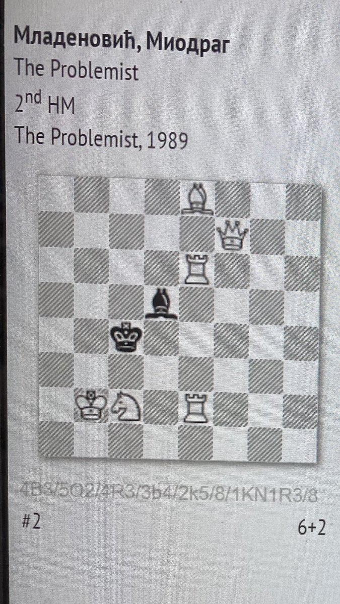 NorbertWallet's tweet image. Just a twomover - but very tricky indeed. Anyone?
#chess
#chesspuzzles
#mateintwo