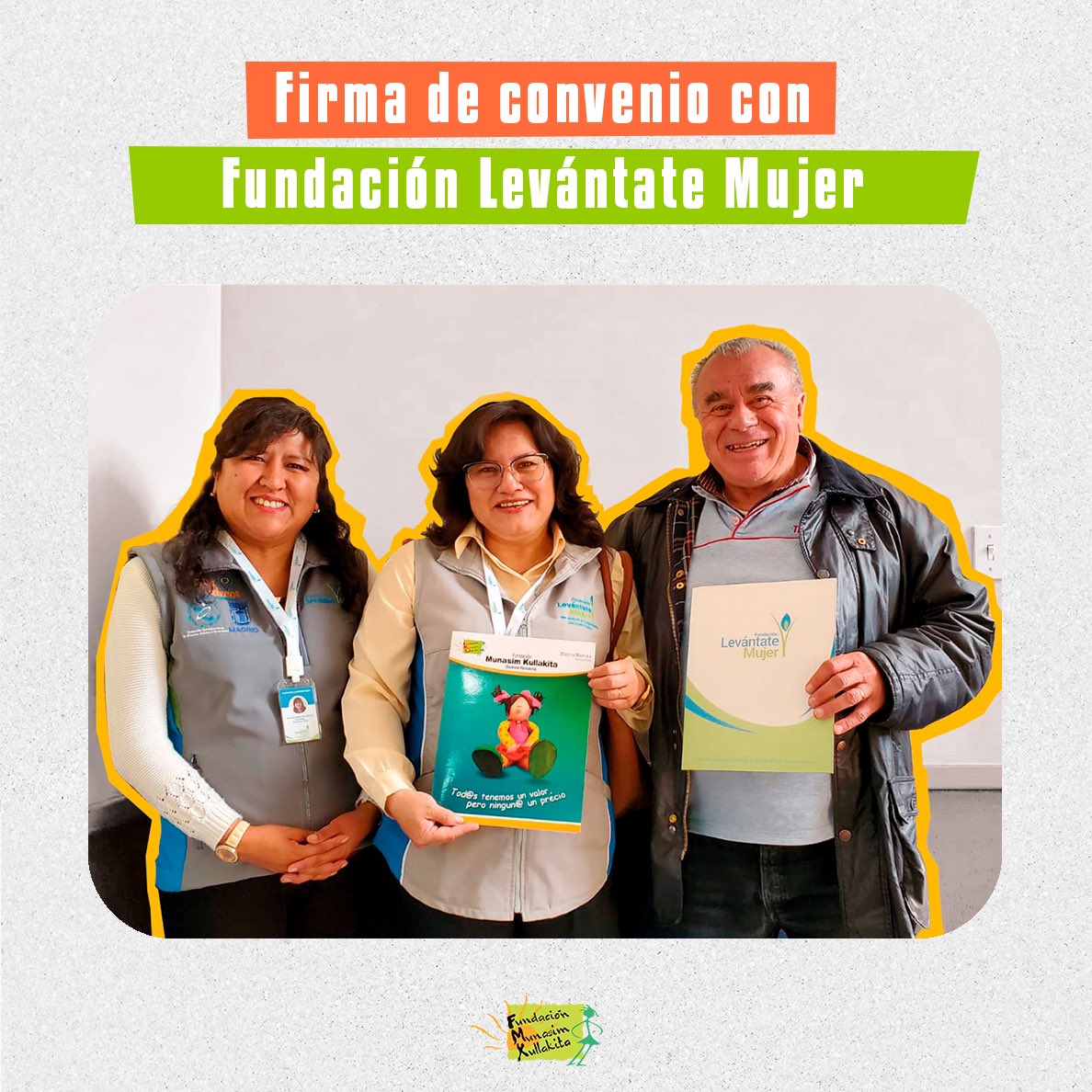 ¡Anunciamos con emoción la firma de convenio con la #FundaciónLevántateMujer! 🤝 

Este acuerdo nos permitirá ayudar a más personas afectadas por la trata de personas y delitos conexos. 💪 En alianza, realizaremos una intervención integral para brindar apoyo a sobrevivientes.