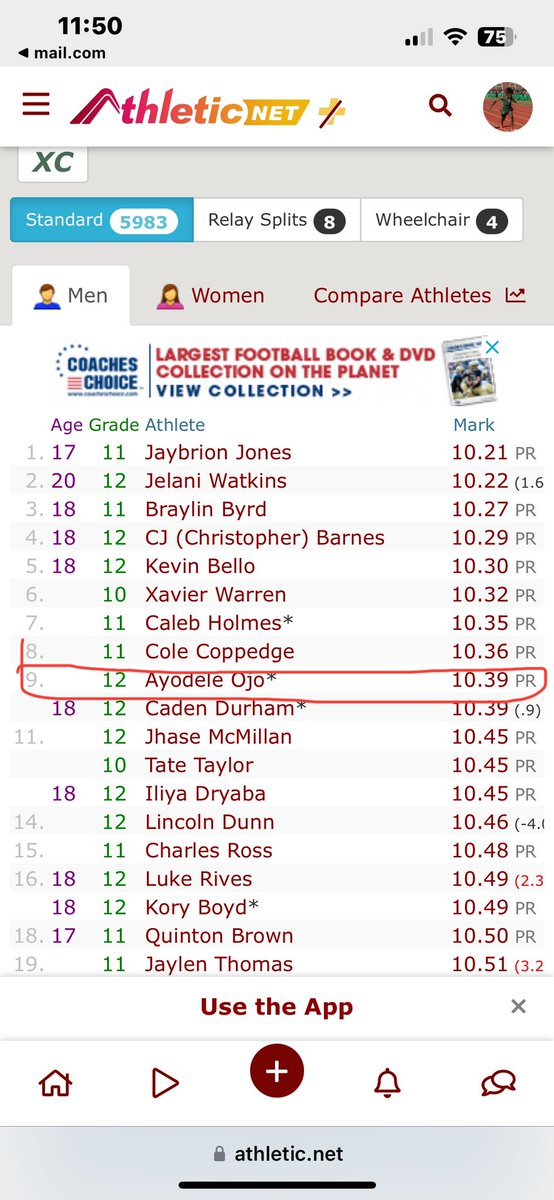 #12 in the nation #9 in Texas @Tolleson20 @TXStateTrack @uiltexas @CoachReynolds23 @CoachDT_TFB @rmorgan_jr @TexasTFXC @coach_Floknows