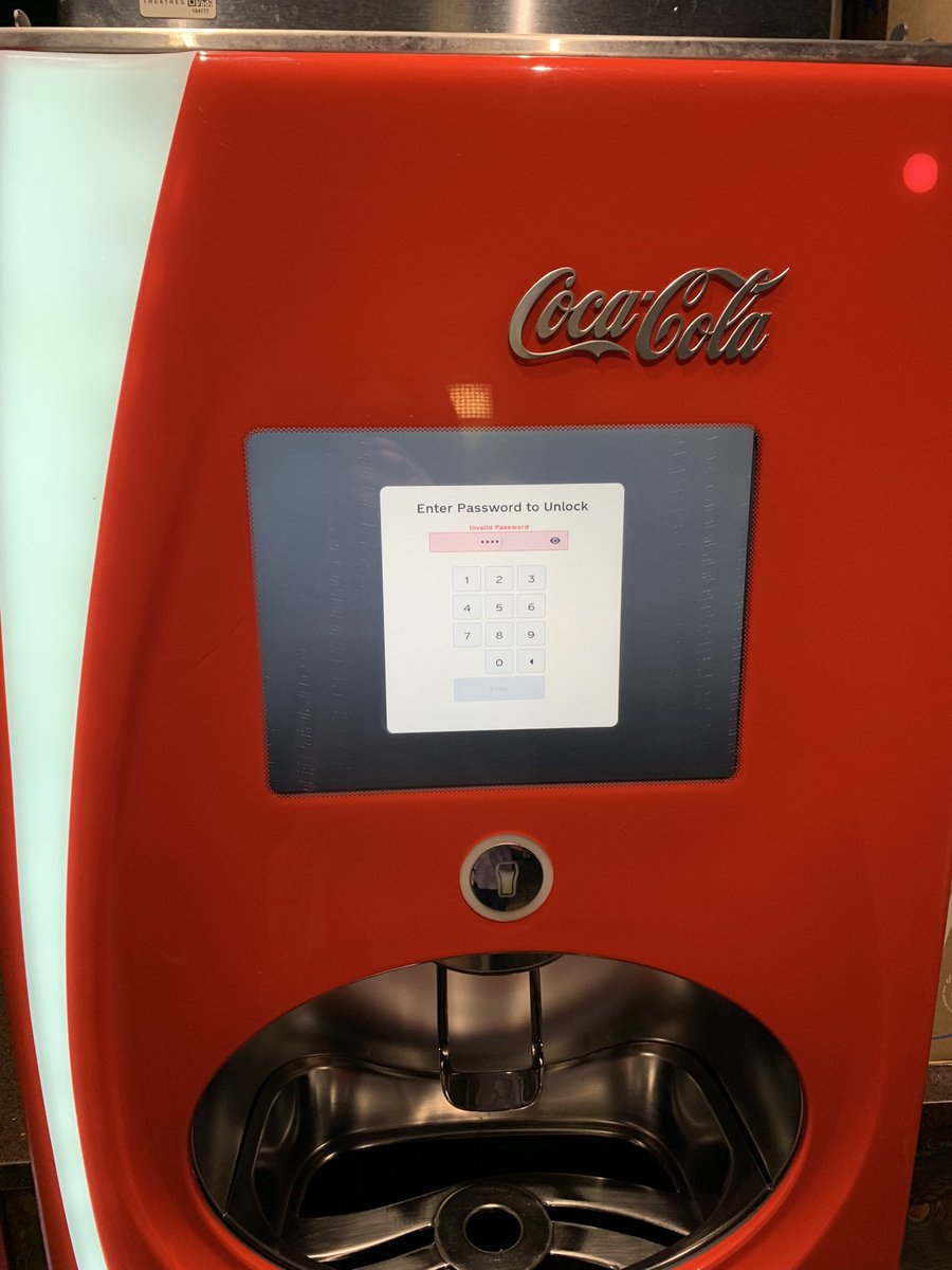 rolotony__'s tweet photo. Who got the coca-cola freestyle password https://t.co/Ht9IvvOd0s