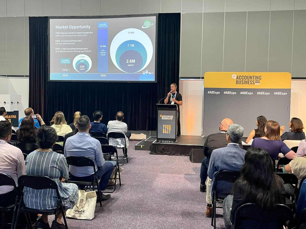 AEM_Algorithm's tweet photo. 👋 Can't wait to see you all at #ABExpo TODAY!

Catch us live at the 2pm #Pitchfest, presenting our cutting-edge crypto accounting solutions &amp; vision for a Web3 integrated future. (TBT our Sydney #Pitchfest 📷)

📍 Drop by our Pod S27 - we'd love to chat!

See you, Melbourne 🙌🚀 https://t.co/1muLVBMdw4