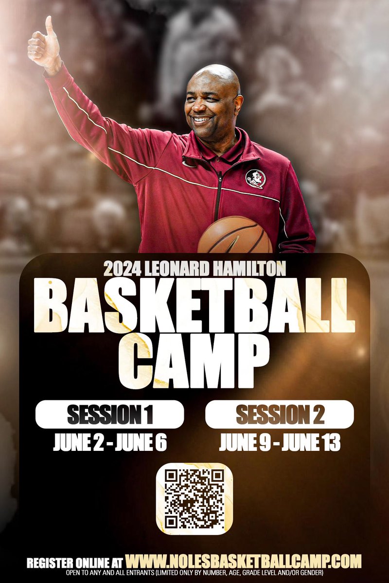 Spots are filling up quickly, sign up at NolesBasketballCamp.com 🍢