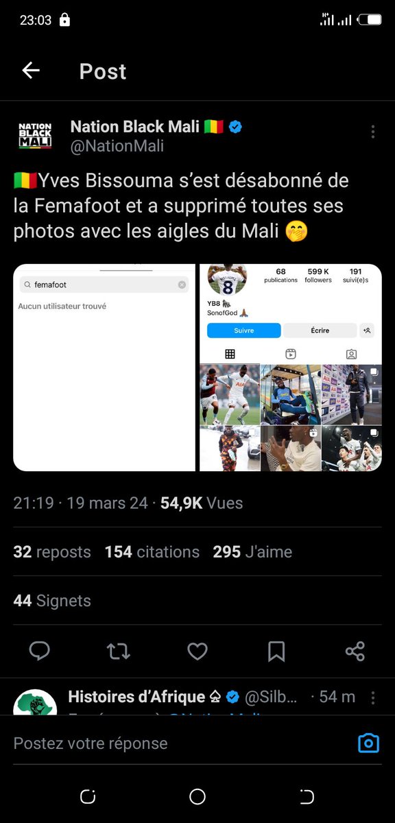 SogobaSeho's tweet image. Il se prend pour qui lui ? Personne n'est au dessus de l'équipe. Bon débarras si tu veux plus jouer pour notre Maliba 🇲🇱🥰
