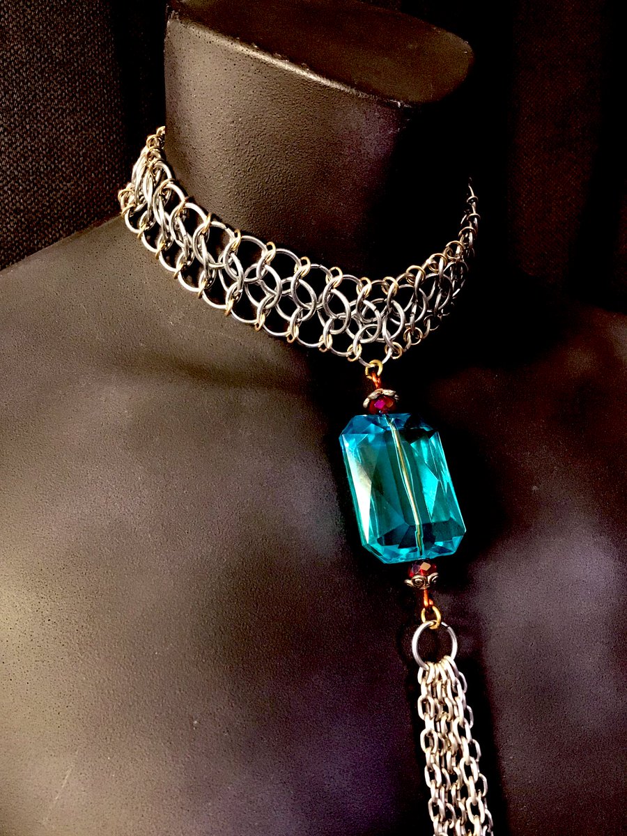 #Jewelry #Handmade #Chainmaille #ChokerLove #Chokers #HandmadeJewelry #Chains