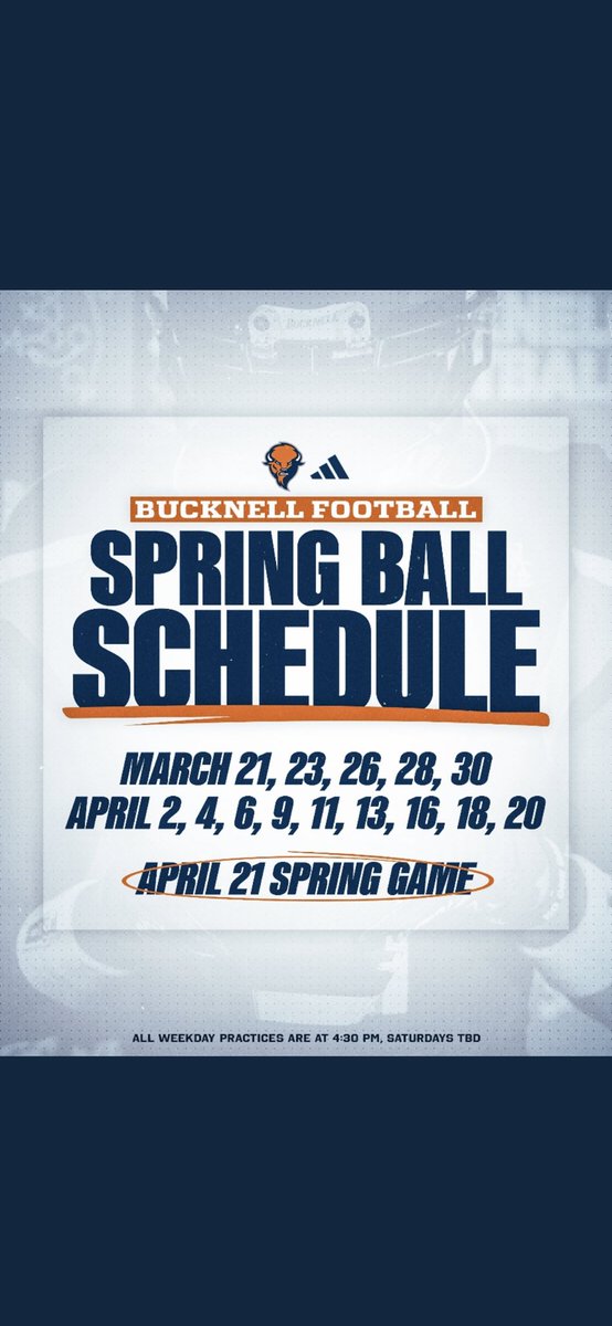 Thank you @CoachPearsonOL @McNeilParker for the spring practice invite! Can’t wait to get down to see what Bucknell is all about!